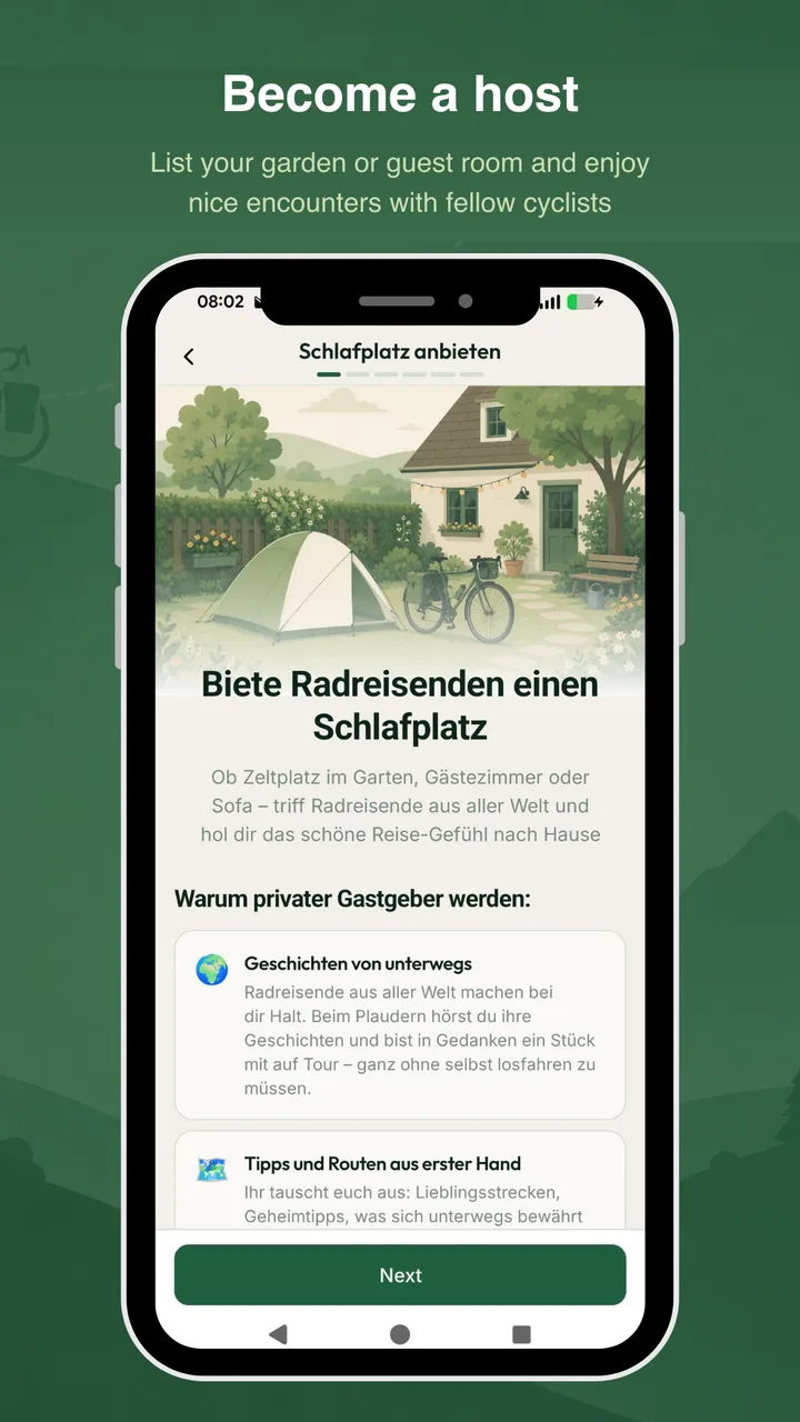 Become a host and offer cyclists a place to sleep – BikeTouri